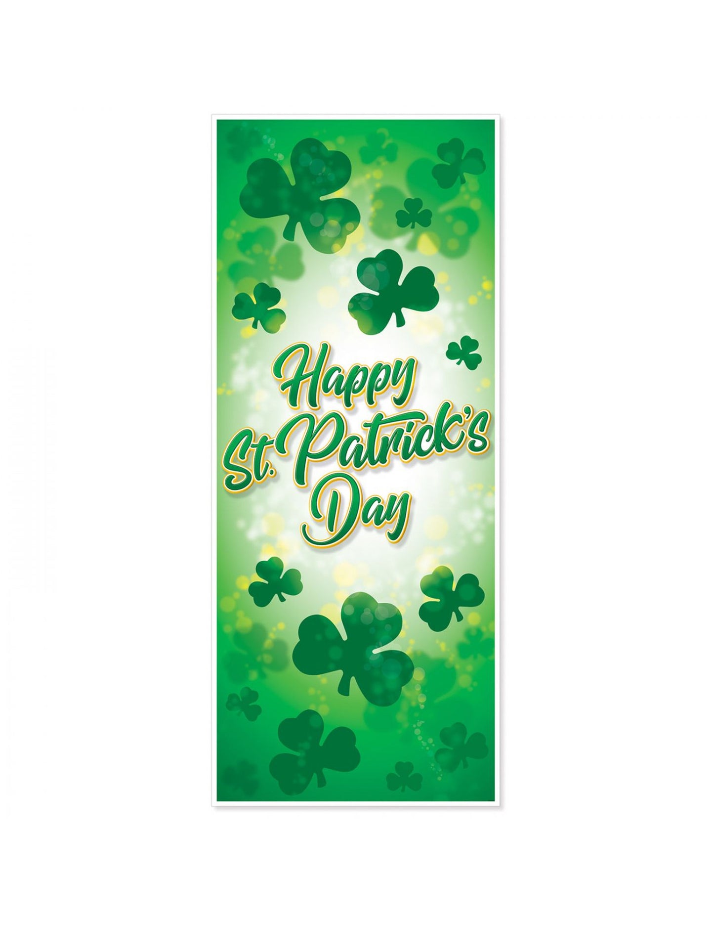 Décoration de porte happy st patrick's day 150 x 76 cm