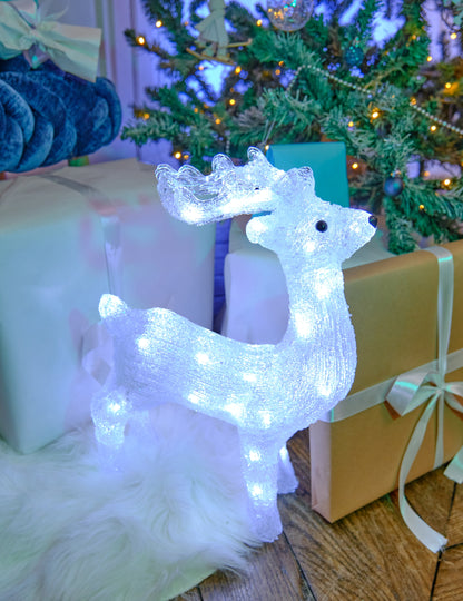 Décoration lumineuse renne 45 cm