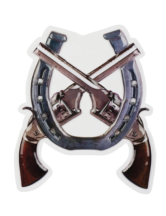 Décoration murale pistolets Western Wild West 47 X 40 cm