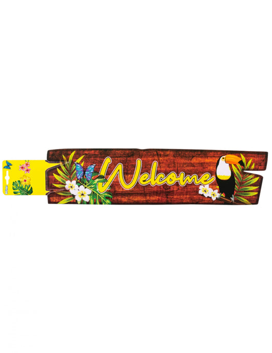 Décoration murale welcome toucan 60 x 13 cm