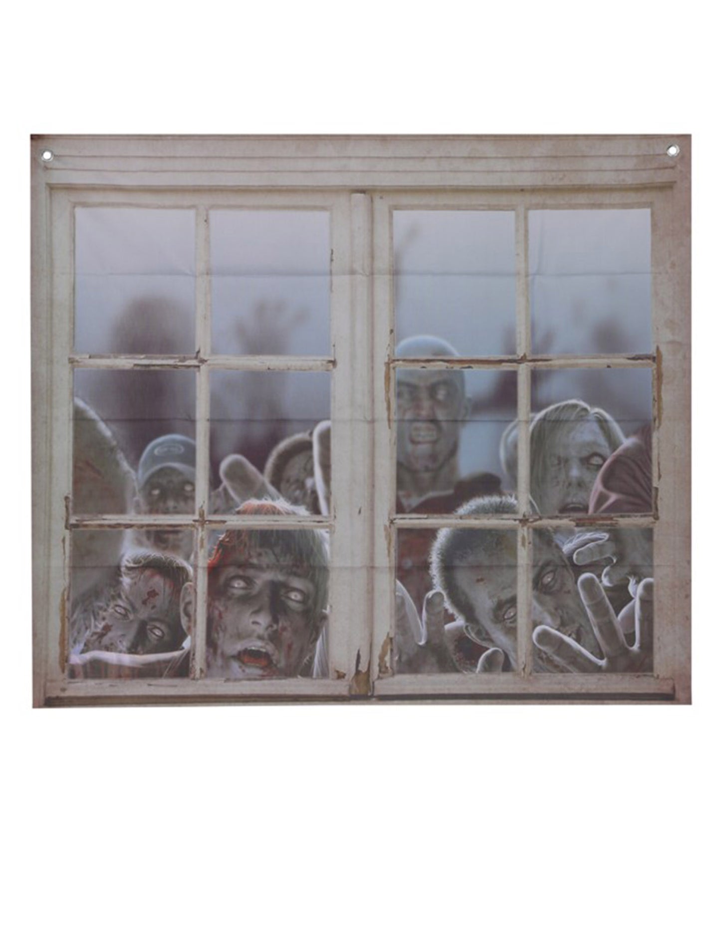 Décoration pour fenêtre zombies 80 x 90 cm