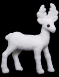 Décoration renne blanc 13 cm