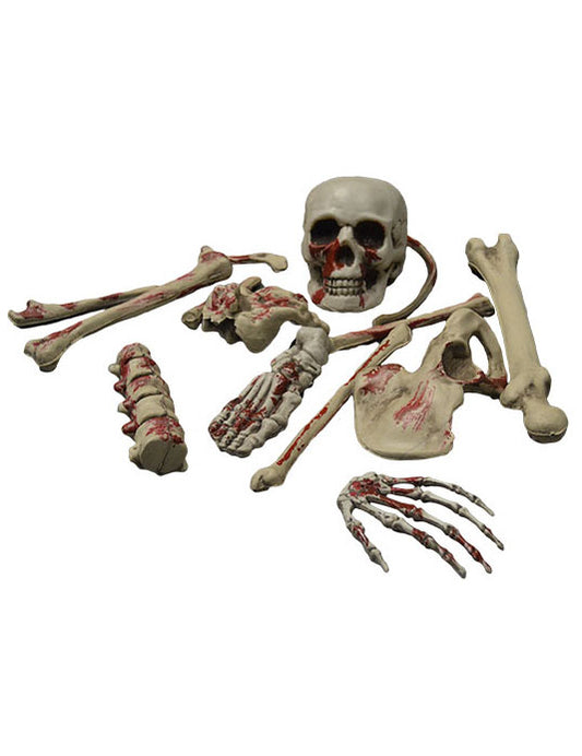 Décoration squelette ensanglanté Halloween