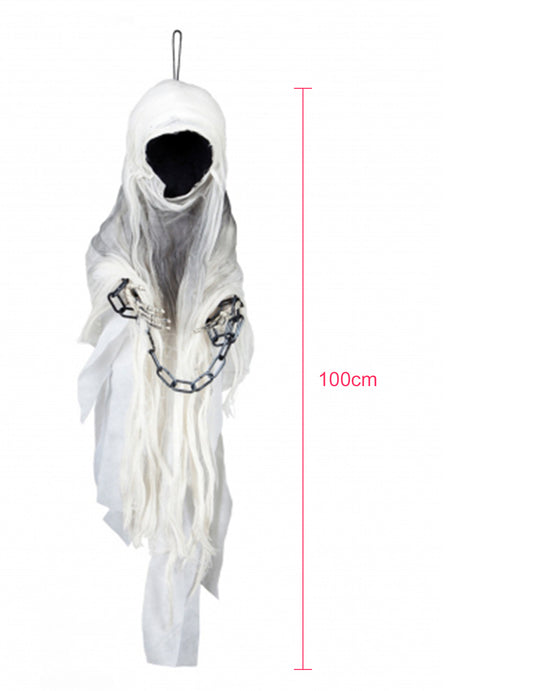 Décoration squelette faucheuse enchainé 100 cm Halloween