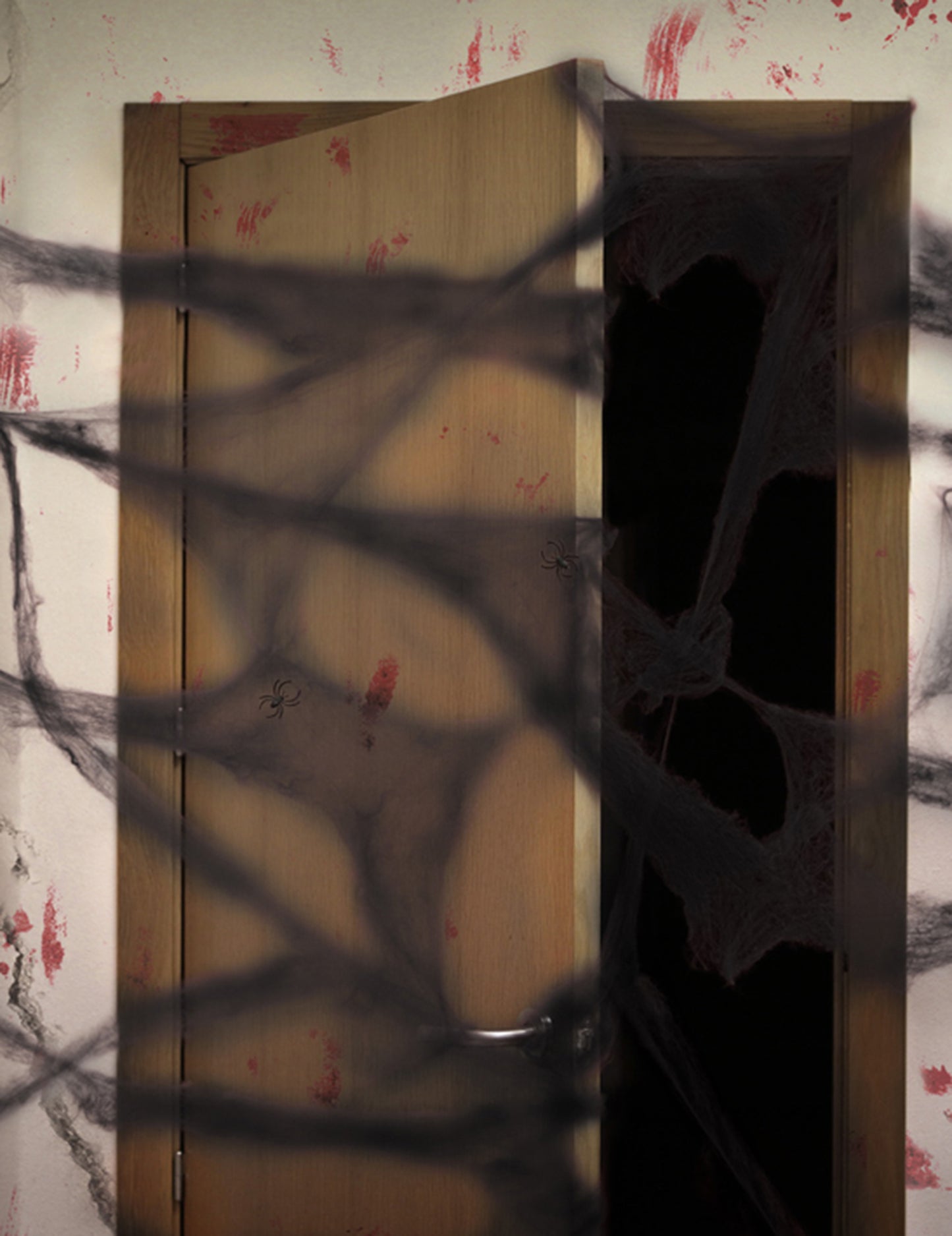 Décoration toile d'araignée noire avec araignées 20 g Halloween