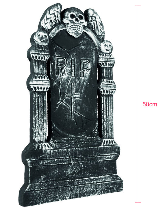 Décoration tombe squelette Halloween 50 x 30 cm