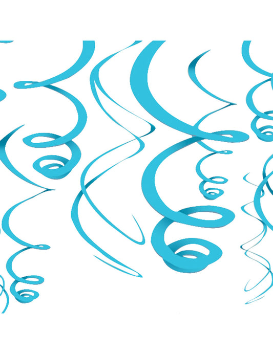 Décorations à suspendre bleues