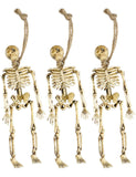 Décorations squelettes pendus Halloween 15 cm
