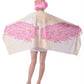 Déguisement Ailes d'ange poncho rose femme