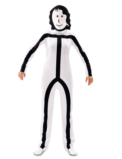 Déguisement avec masques Stickman adulte