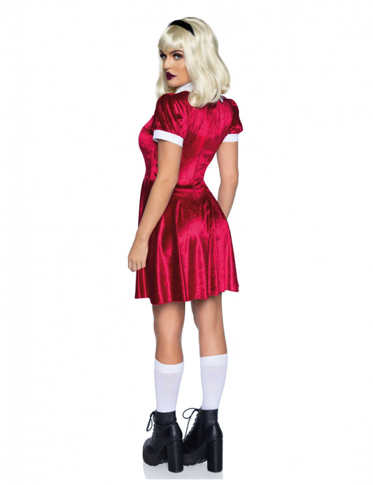 Déguisement baby doll rouge femme