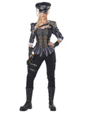 Déguisement capitaine steampunk luxe femme