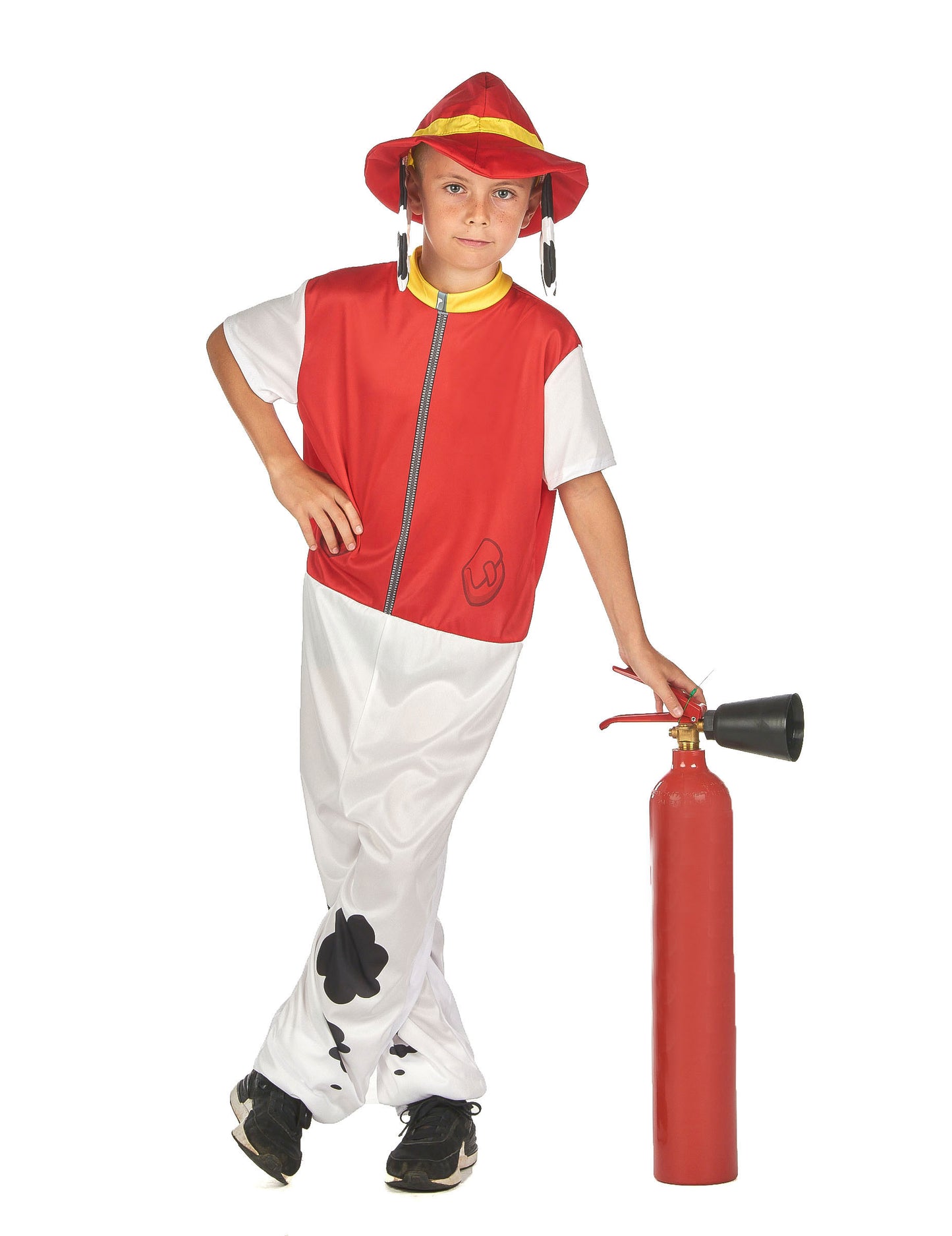 Déguisement chien pompier rouge enfant