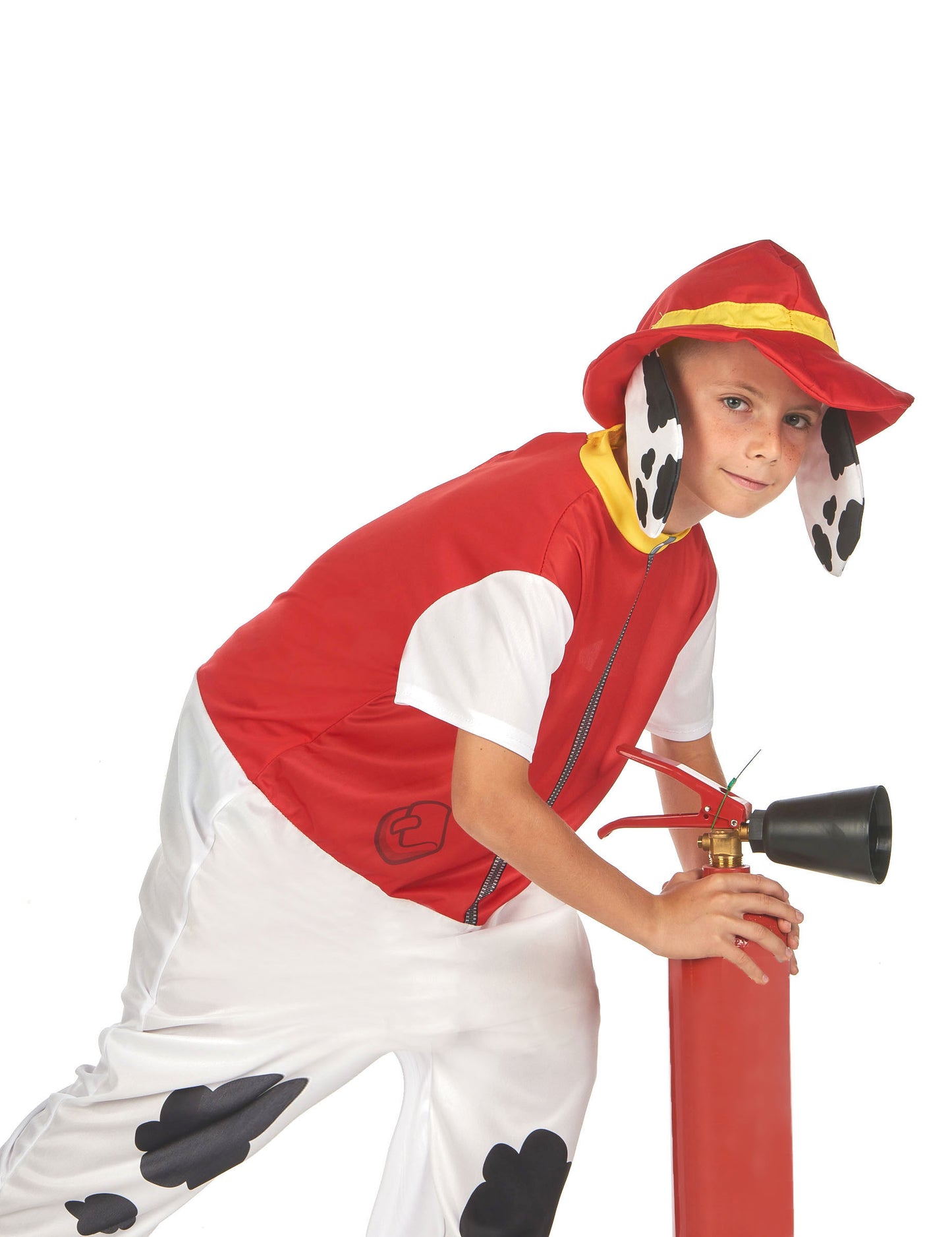 Déguisement chien pompier rouge enfant