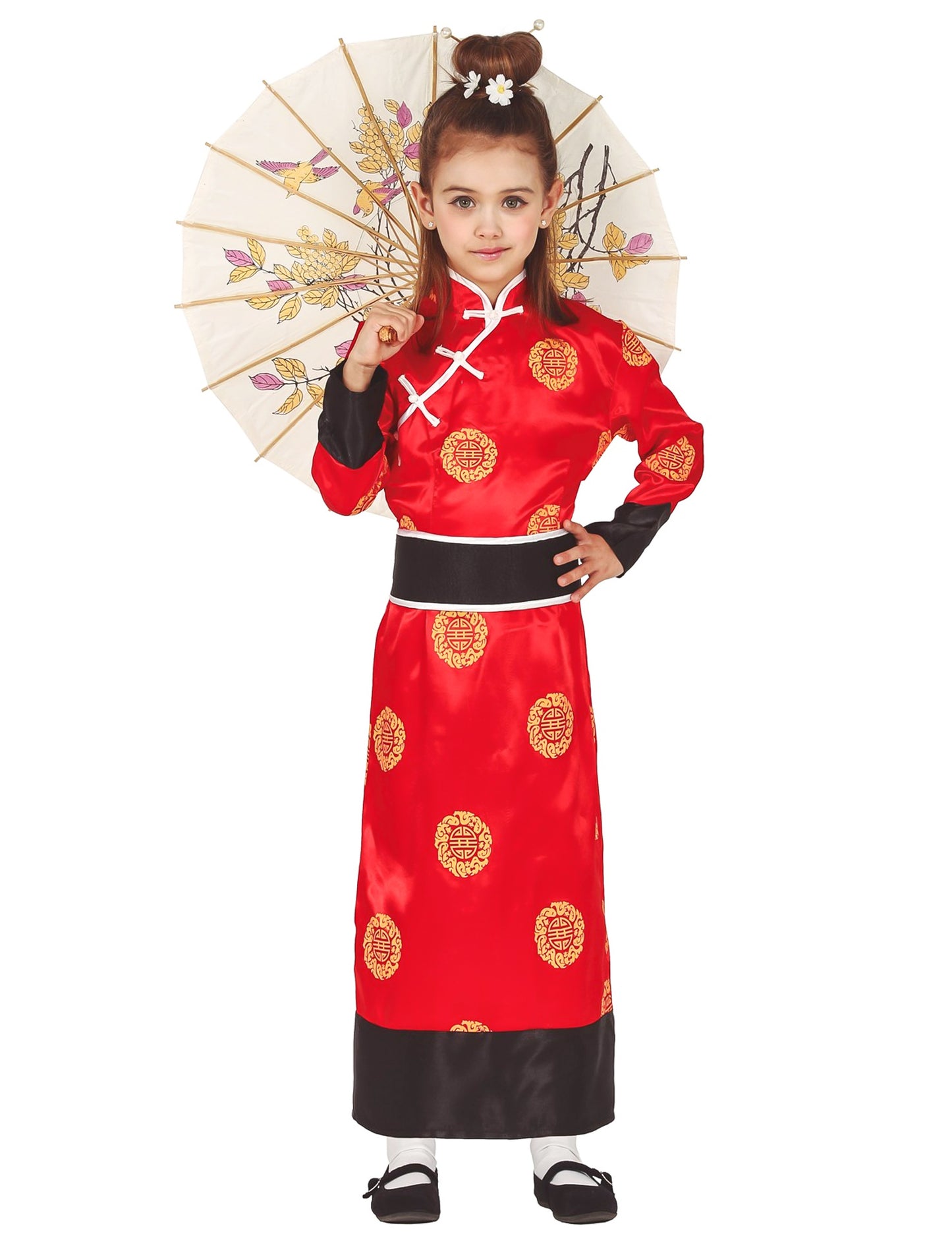 Déguisement chinoise rouge fille