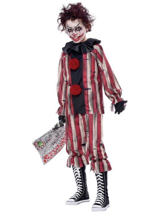 Déguisement clown cauchemar luxe enfant