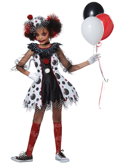 Déguisement clown effrayant luxe fille