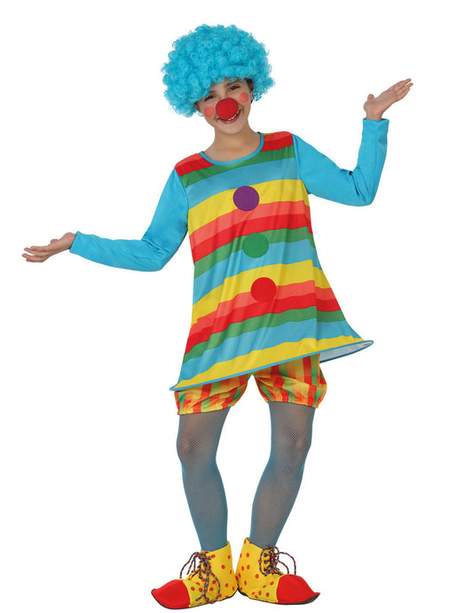 Déguisement clown à rayures fille