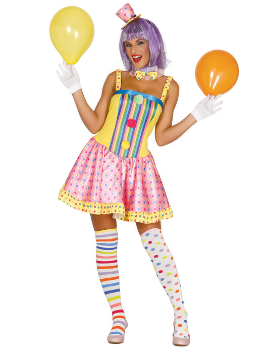 Déguisement clown pastel femme