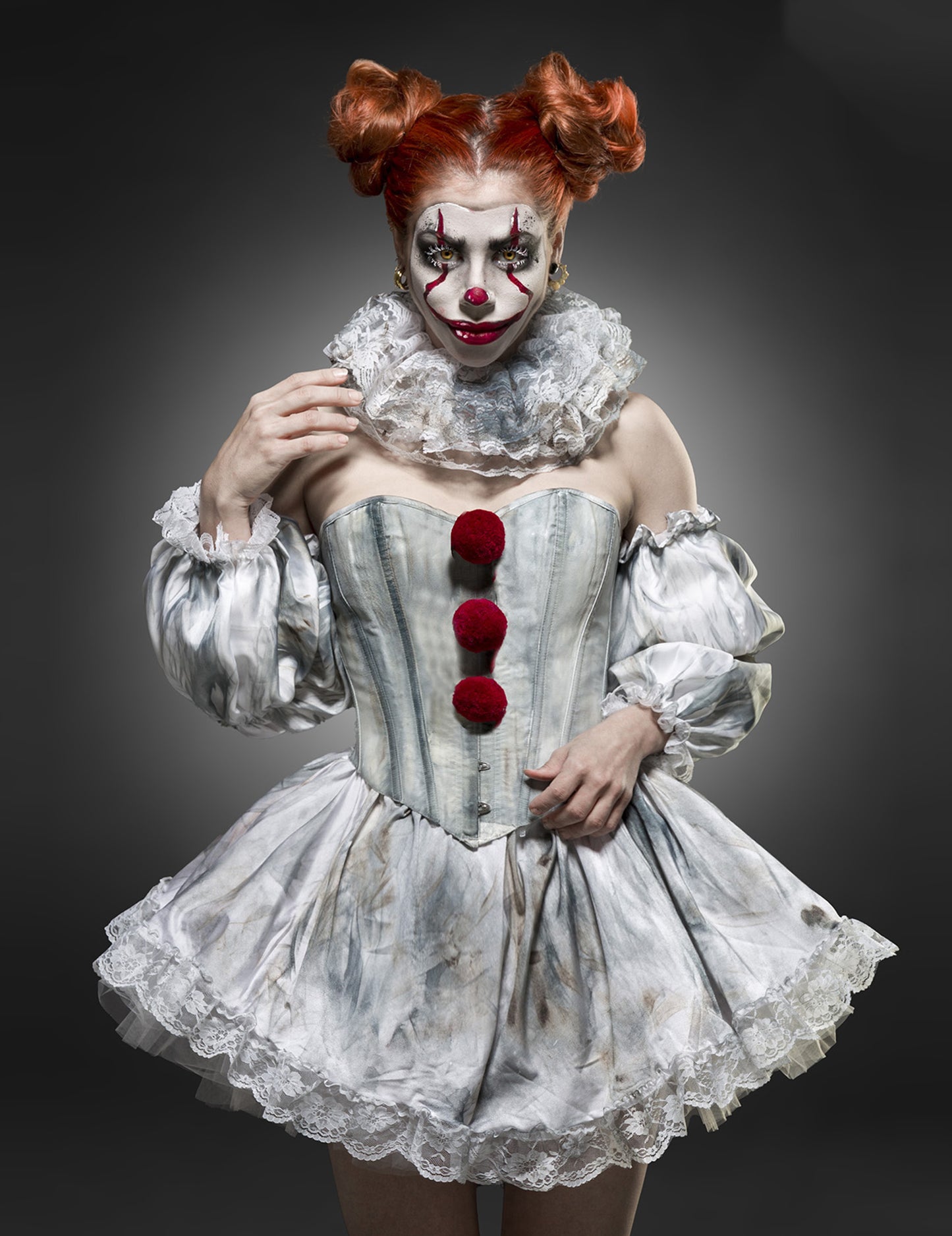 Déguisement clown terrifiant sexy luxe femme