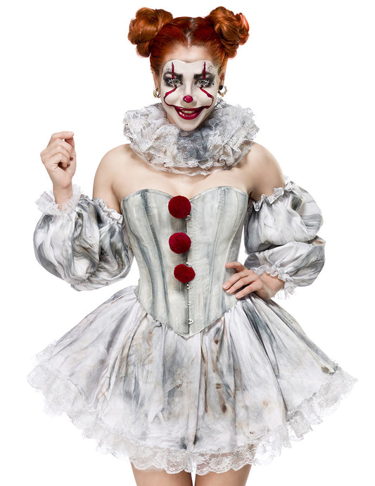 Déguisement clown terrifiant sexy luxe femme