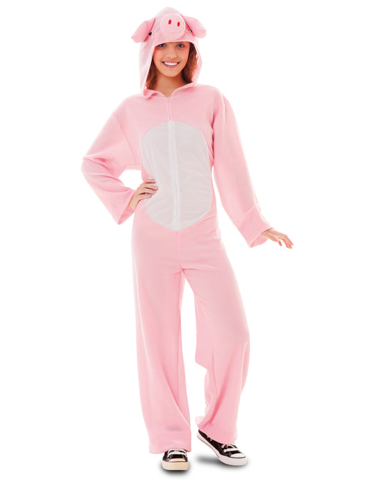 Déguisement cochon rose adulte