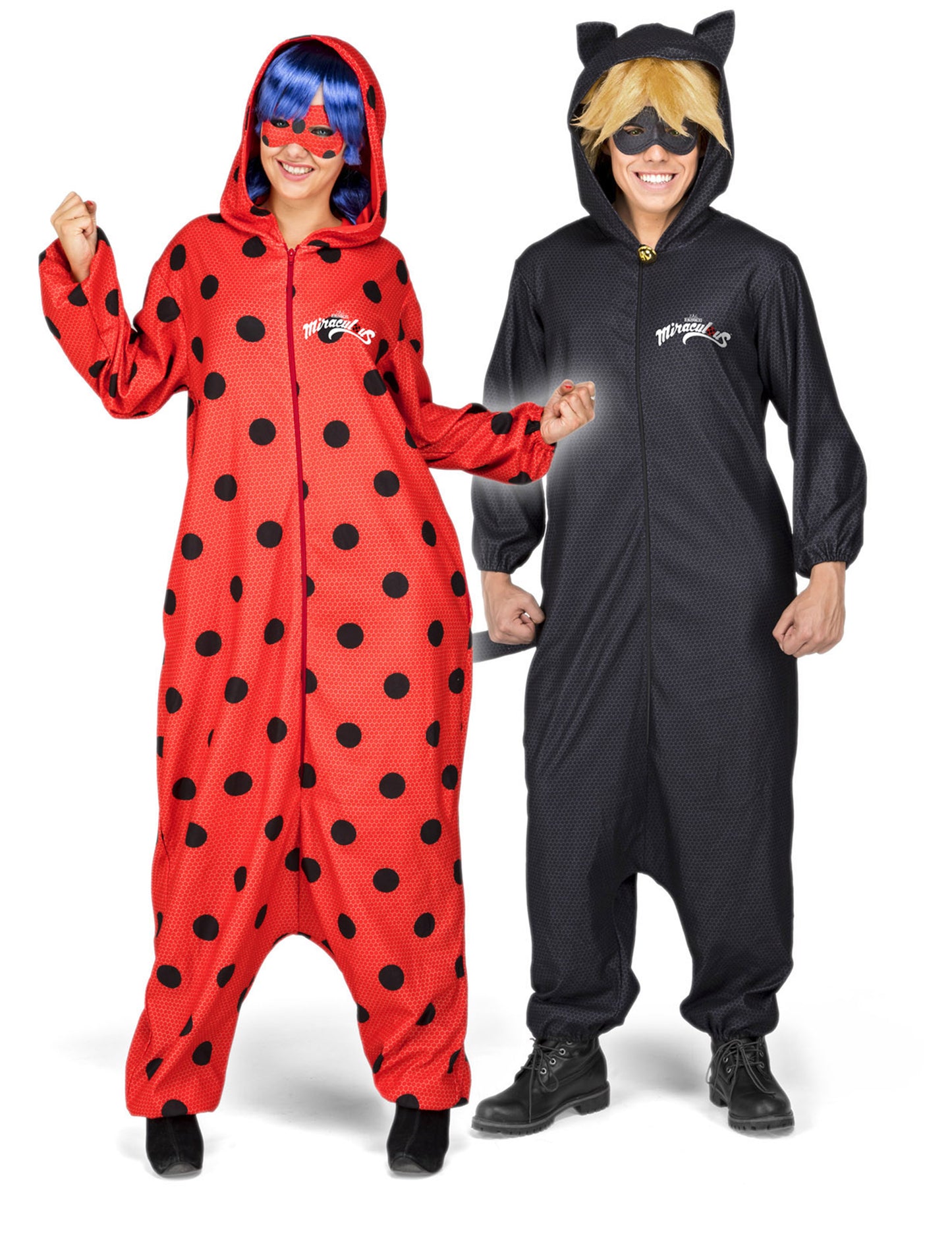 Combinaison avec perruque Ladybug adulte