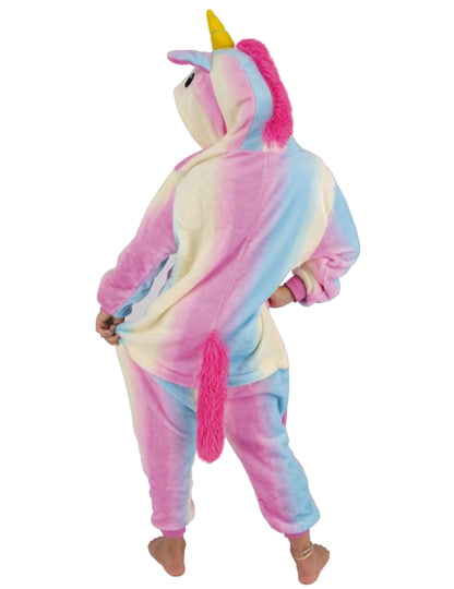 Déguisement combinaison licorne arc-en-ciel enfant