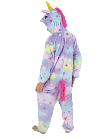 Déguisement combinaison licorne avec étoiles enfant