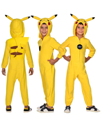 Déguisement combinaison Pikachu Pokémon enfant