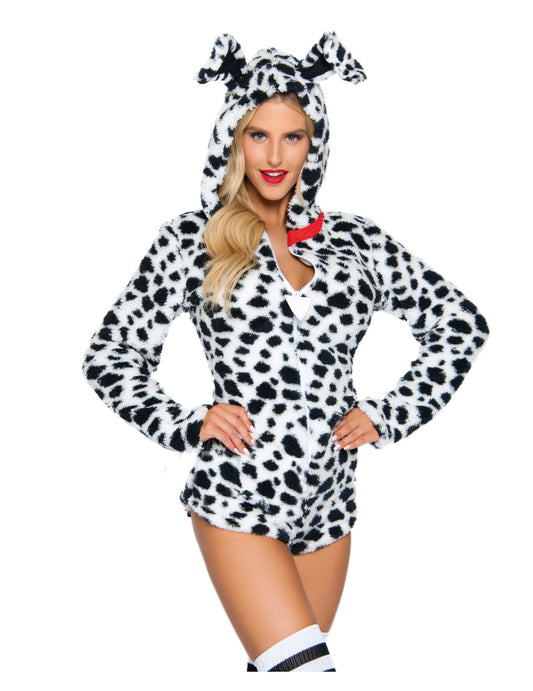 Déguisement combishort dalmatien sexy femme