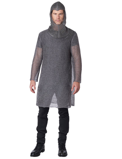 Déguisement côte de maille chevalier luxe adulte