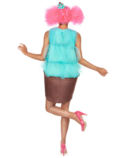 Déguisement cupcake turquoise femme
