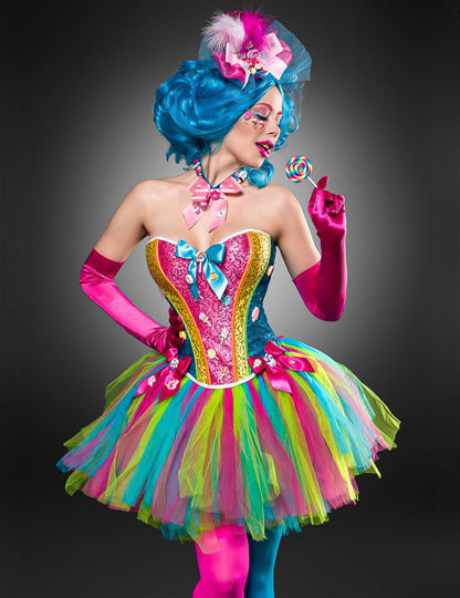 Déguisement dame bonbons luxe femme