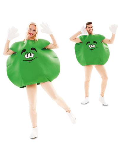 Déguisement de bonbon vert adulte