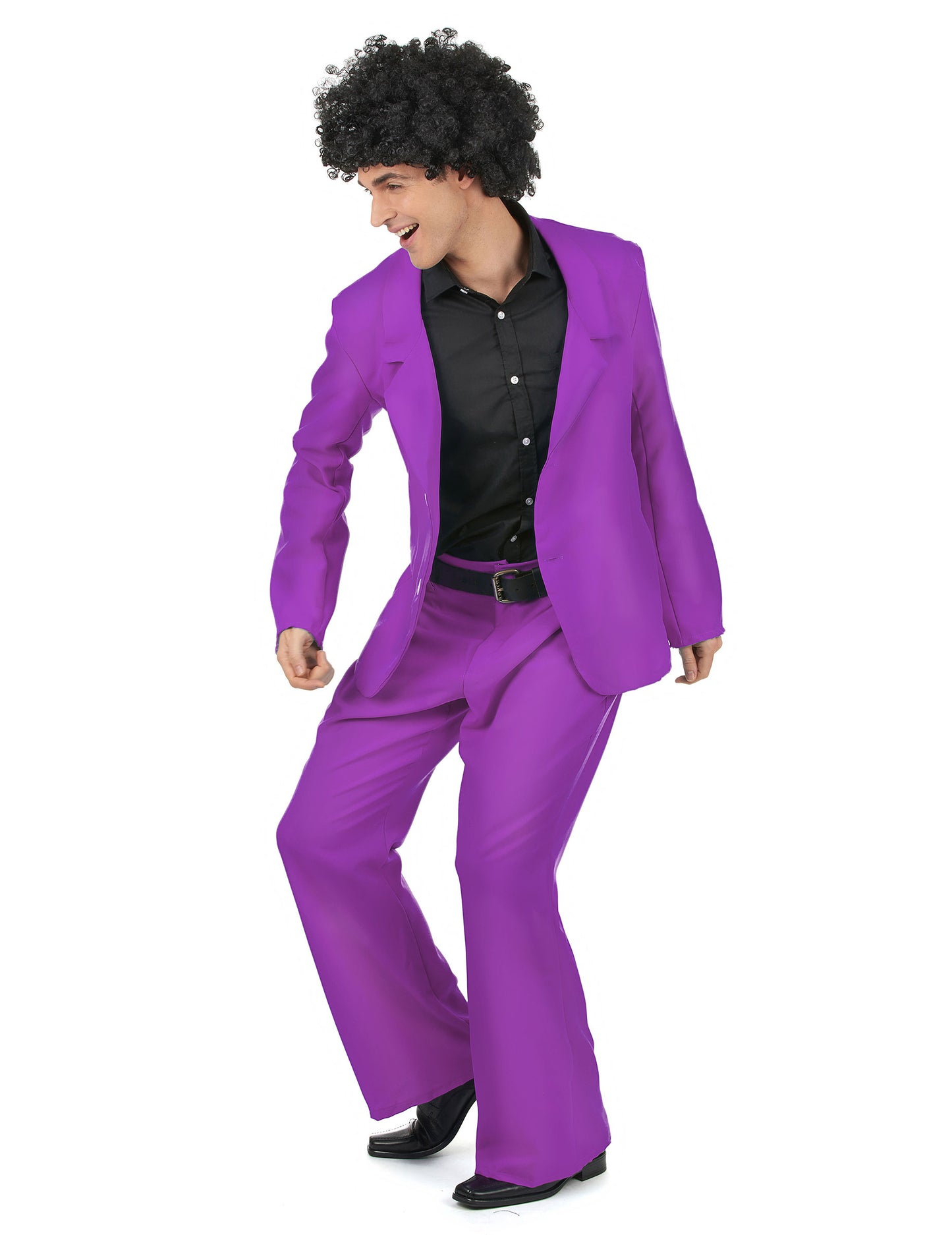 Déguisement disco violet adulte