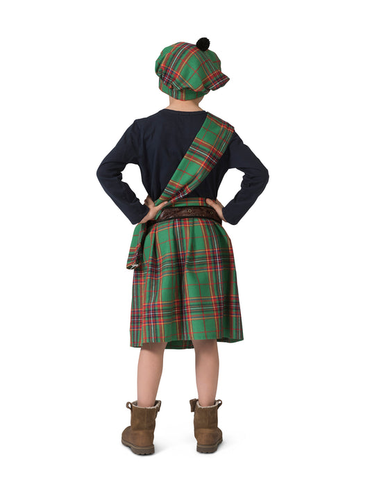Déguisement écossais vert enfant