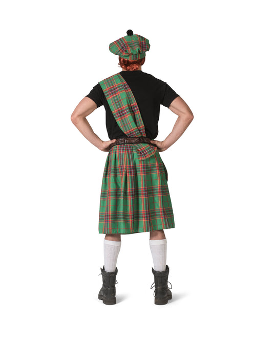 Déguisement écossais vert homme
