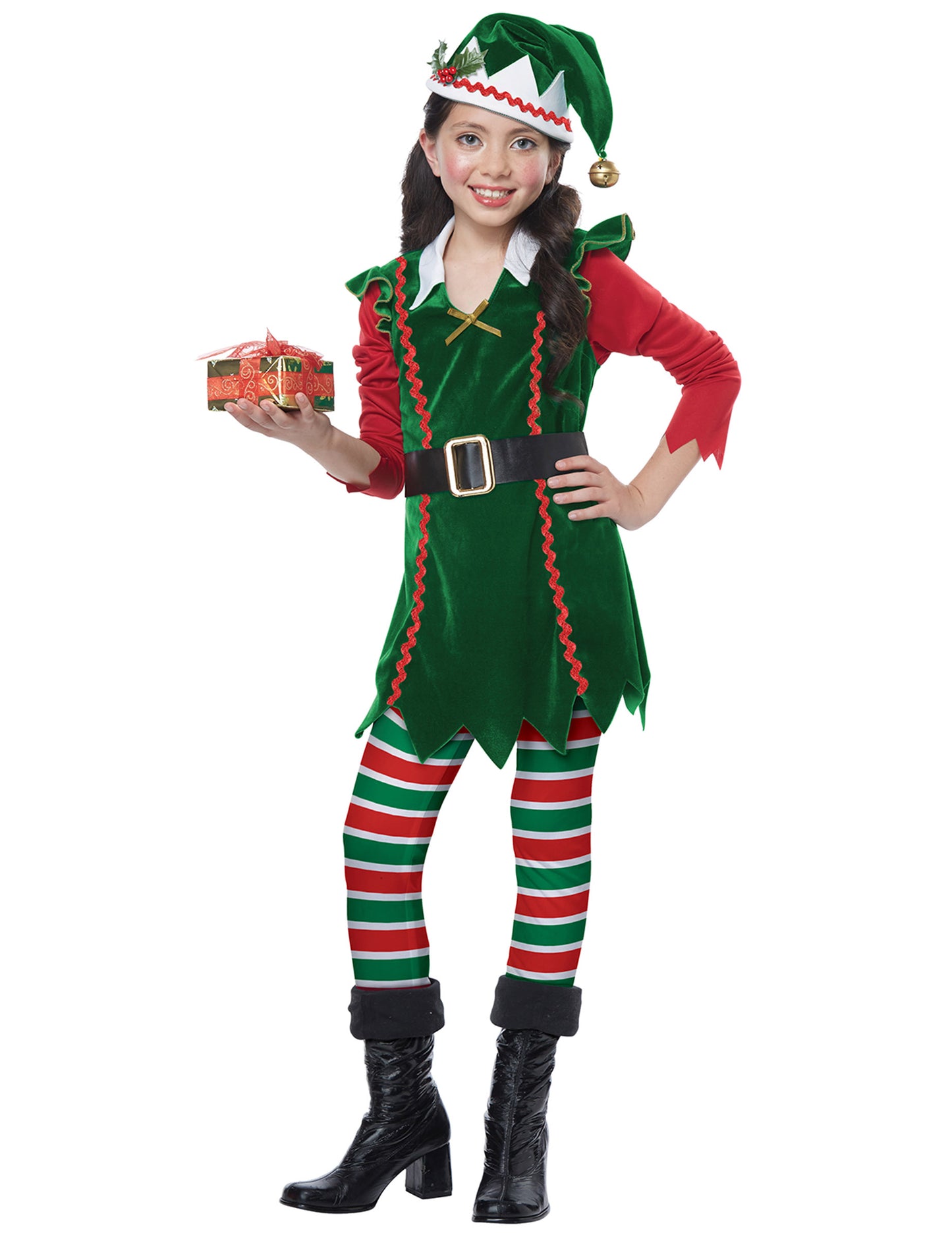 Déguisement elfe de Noël luxe fille