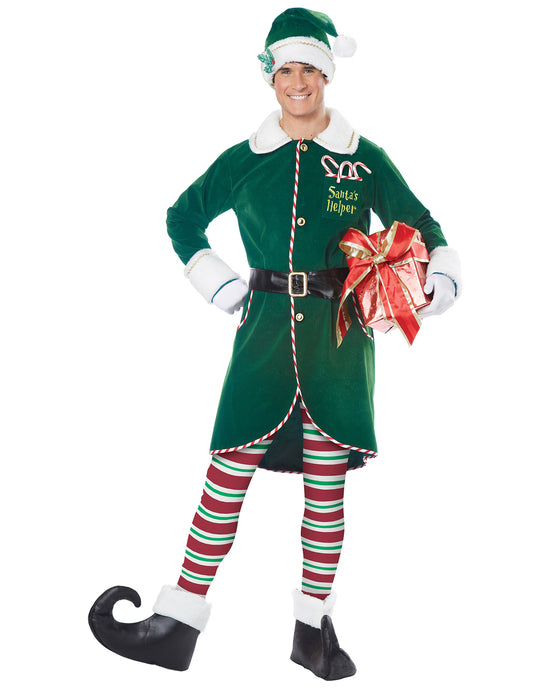 Déguisement elfe du père Noel luxe homme