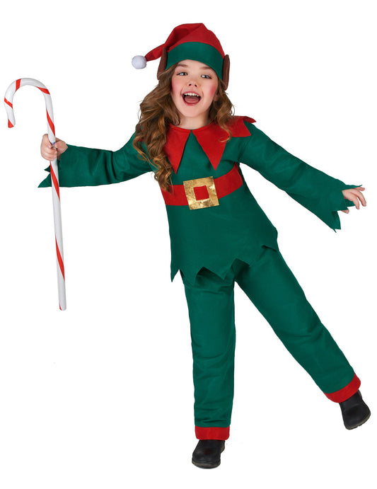Déguisement elfe de Noël vert enfant