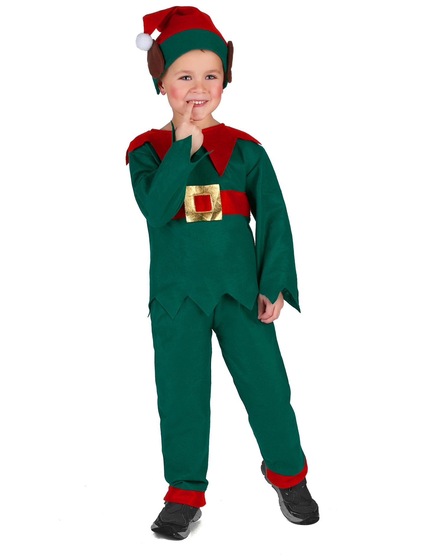 Déguisement elfe de Noël vert enfant