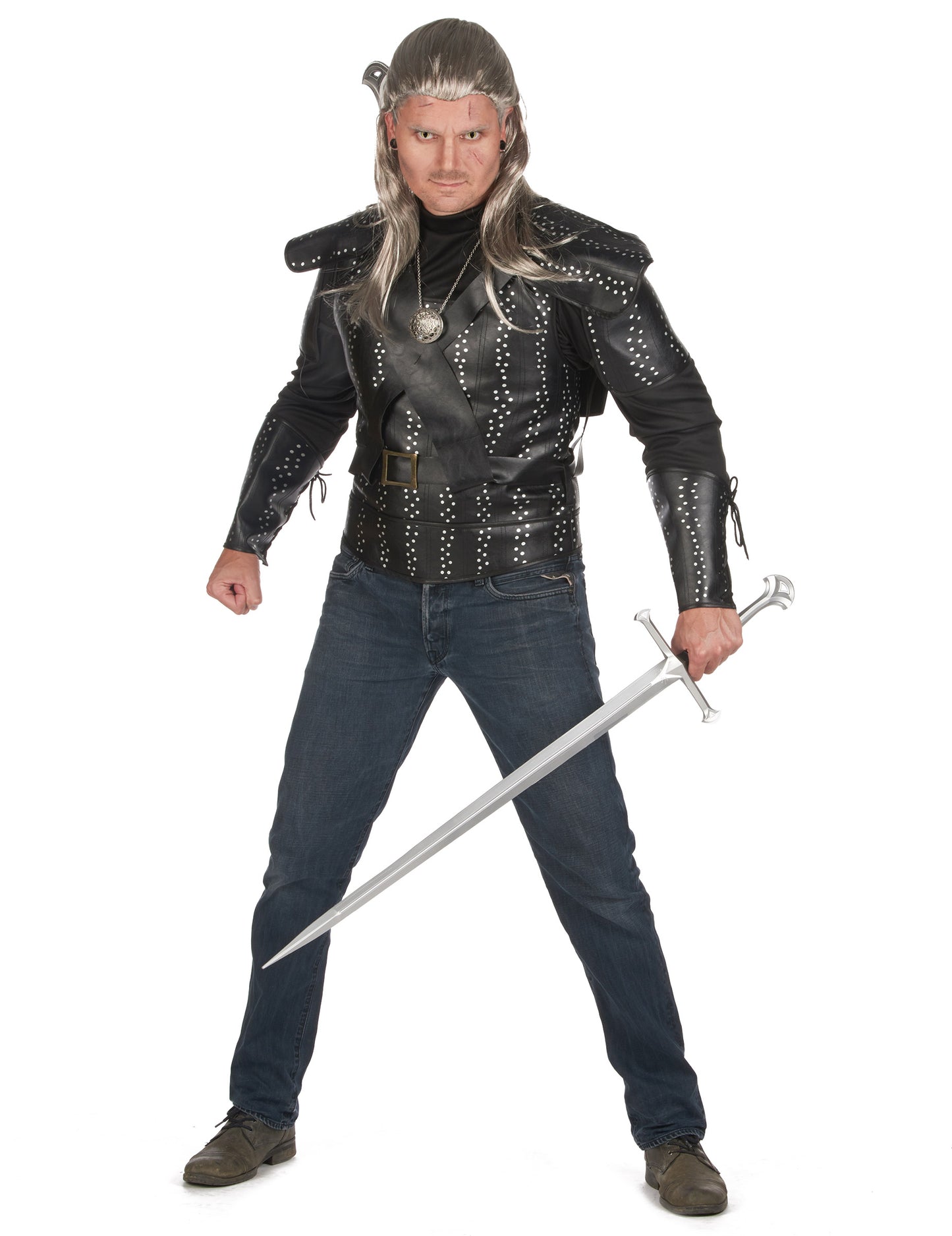 Déguisement ensorceleur tueur noir adulte