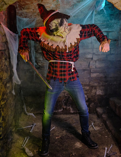 Déguisement épouvantail effrayant luxe homme