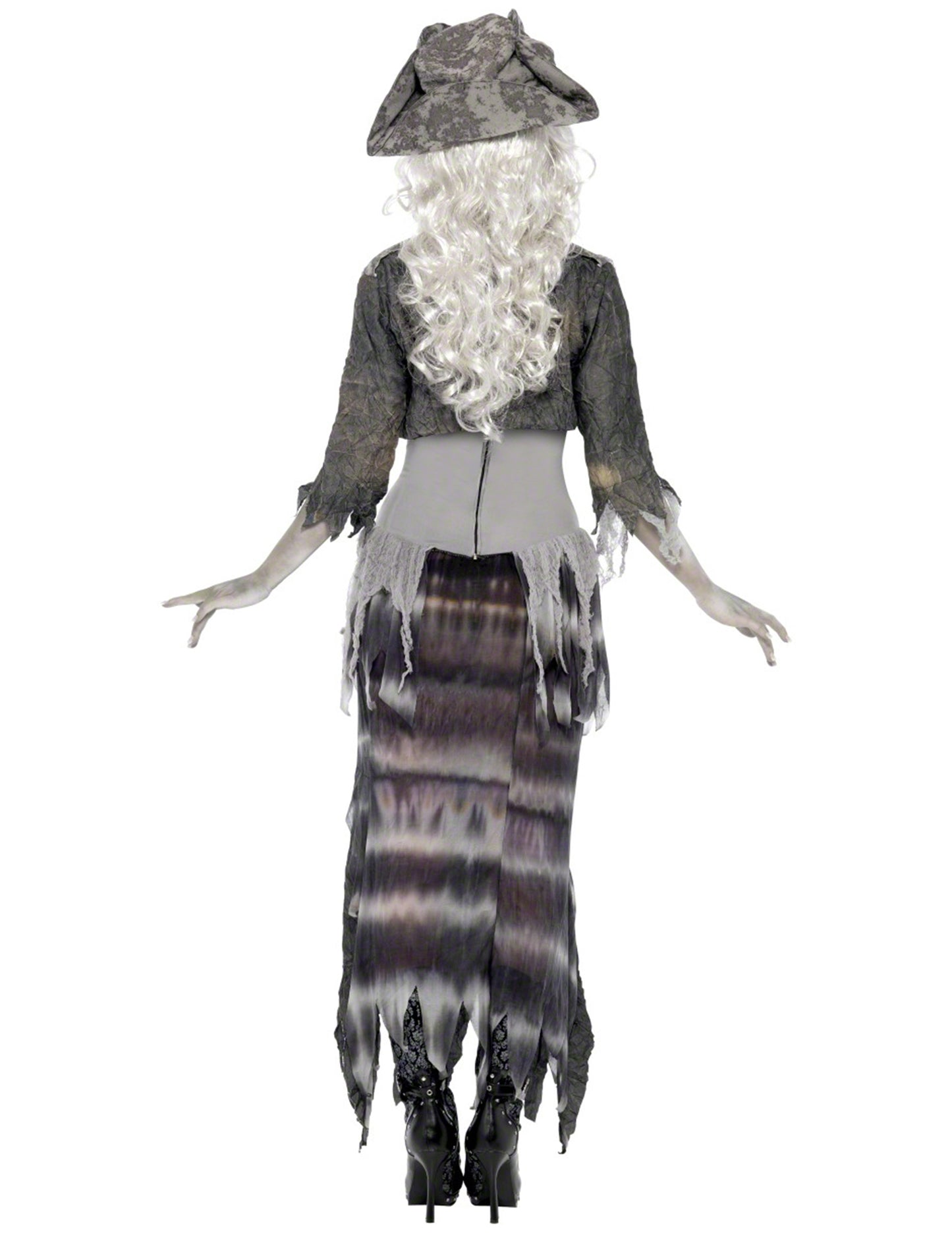 Déguisement fantôme pirate effrayant femme Halloween