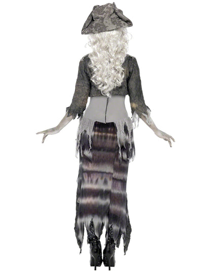 Déguisement fantôme pirate effrayant femme Halloween