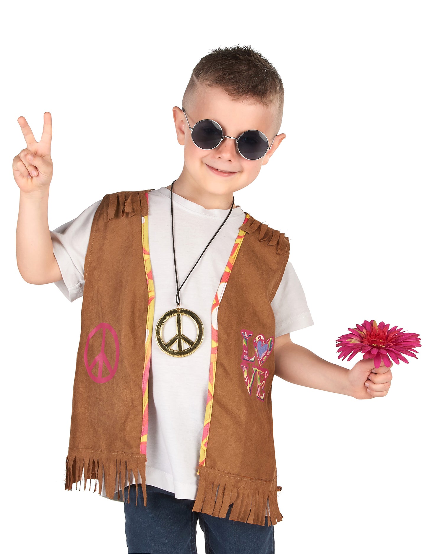 Déguisement gilet hippie enfant