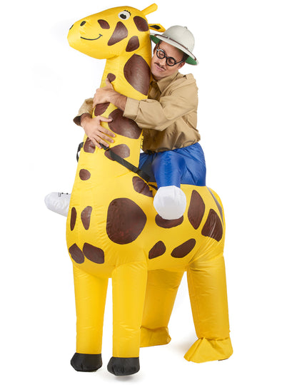 Déguisement girafe gonflable adulte