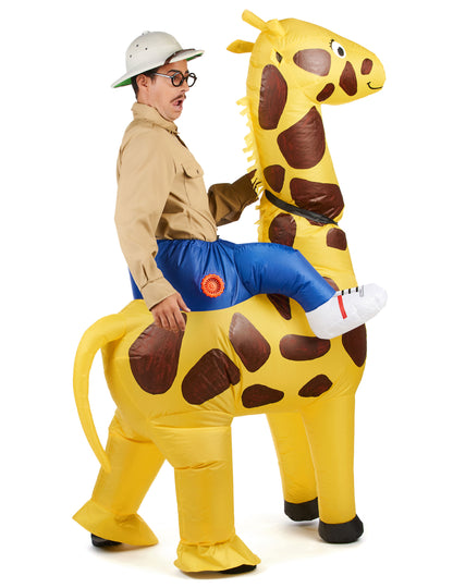 Déguisement girafe gonflable adulte