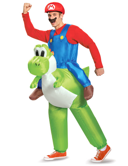 Déguisement gonflable Mario sur Yoshi Nintendo® adulte